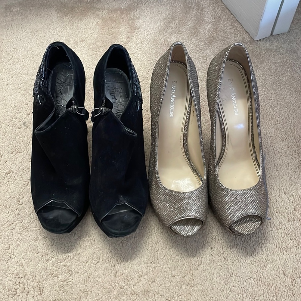 Sam Edelman and Enzo Angiolini heel bundle